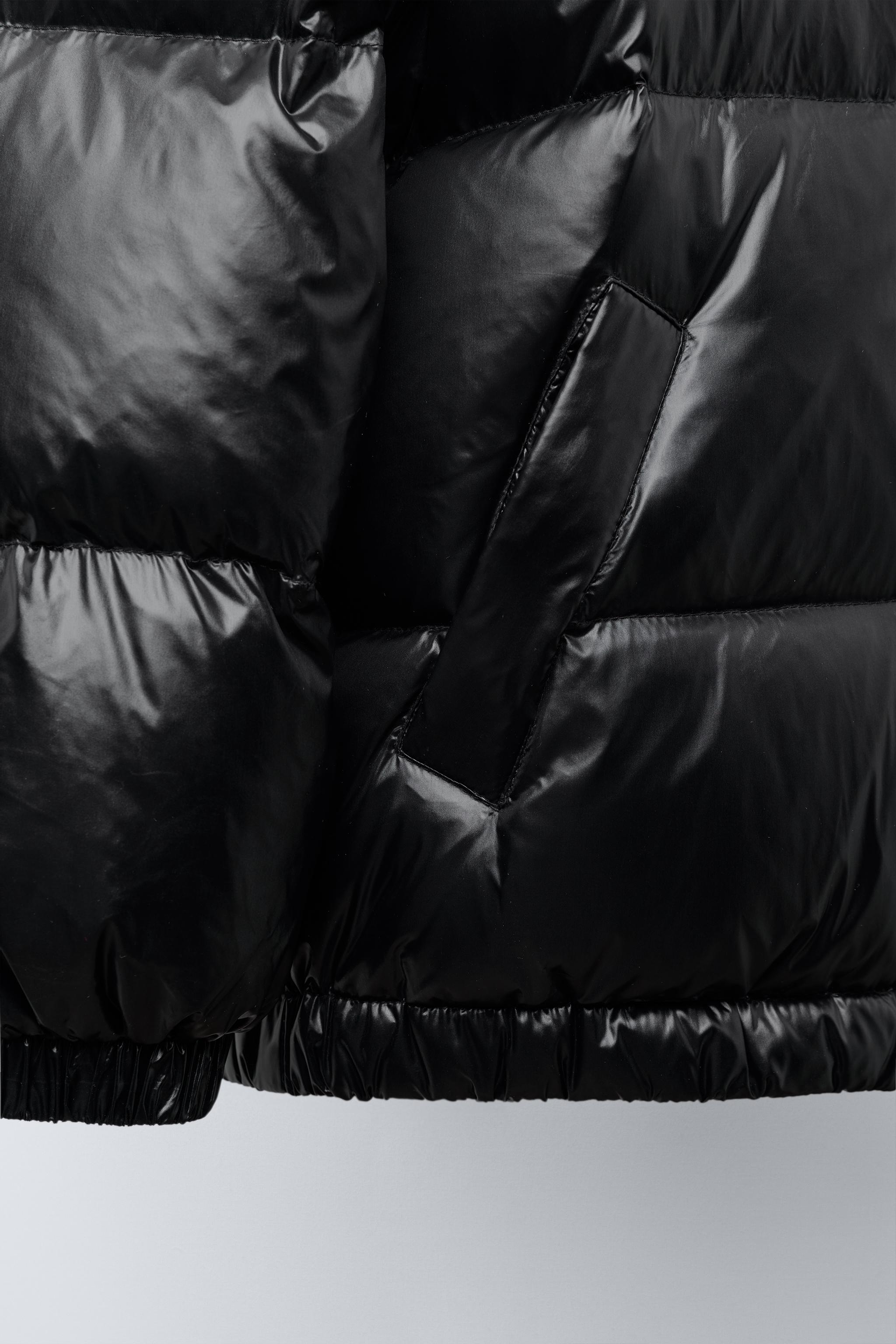 DOWN PUFFER COAT WITH HOODIE, WATER REPELLENT